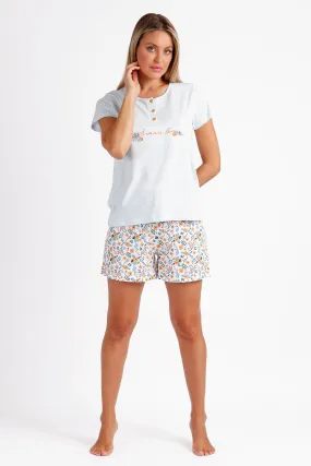 ADMAS Pijama Manga Corta Summer Love para Mujer