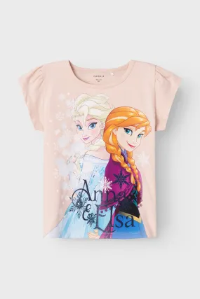 Camiseta niña manga corta Frozen