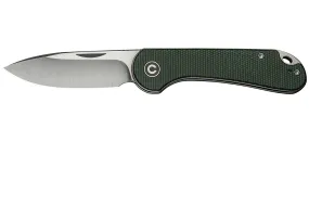 Civivi Elementum Slip Joint C18062AJ-2 Satin, Green Micarta, navaja slipjoint
