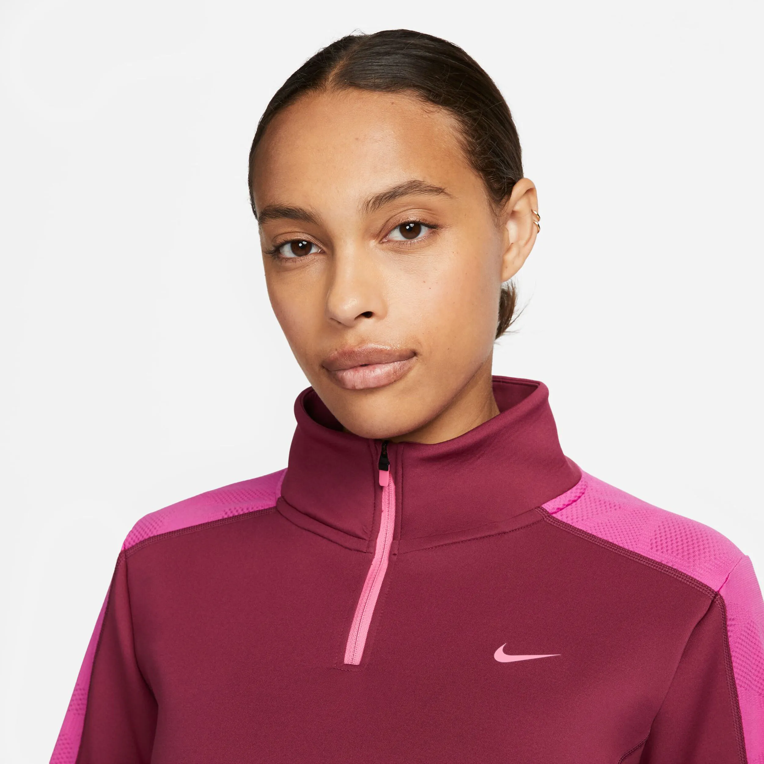 Dri-Fit Half-Zip Camiseta De Manga Larga Mujeres