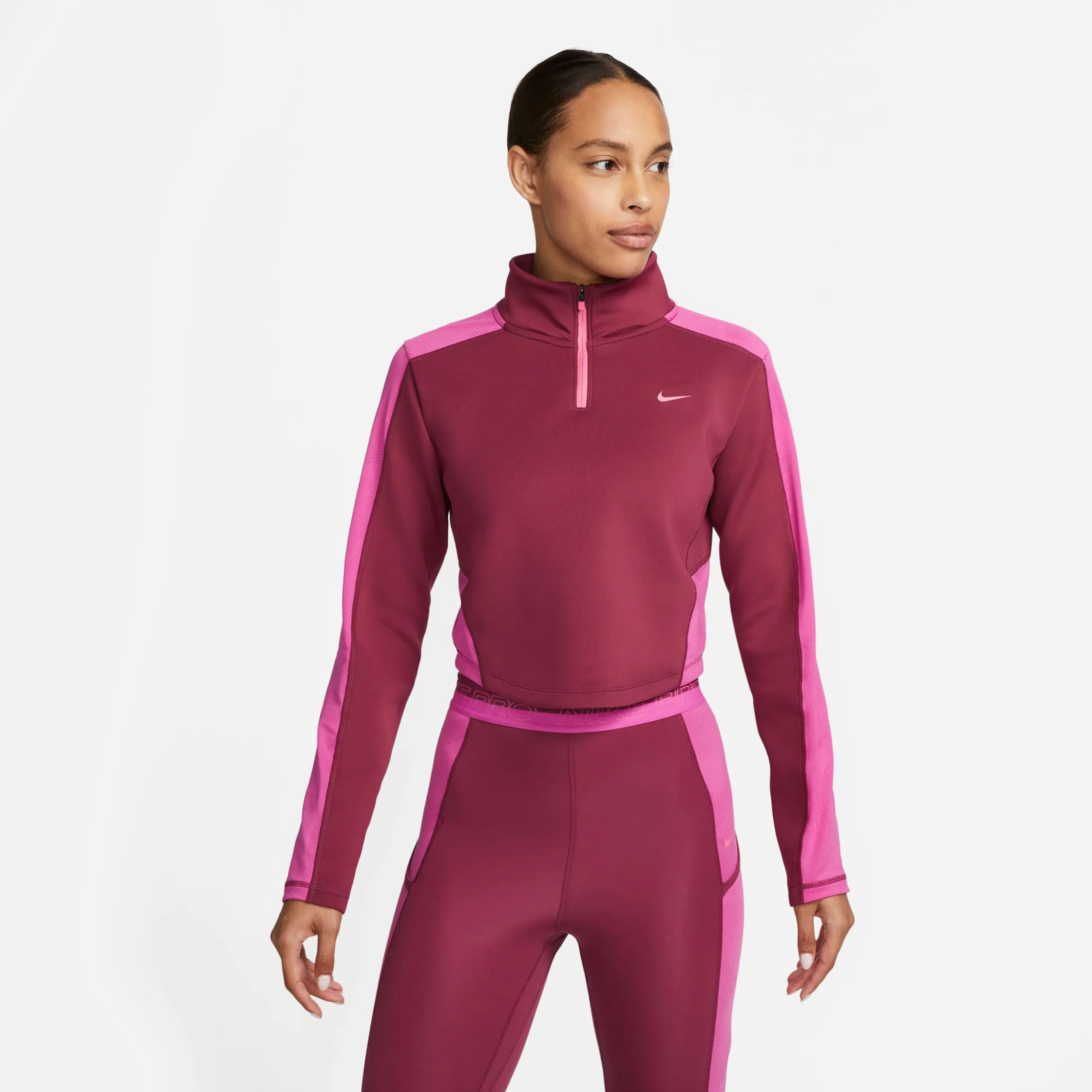 Dri-Fit Half-Zip Camiseta De Manga Larga Mujeres