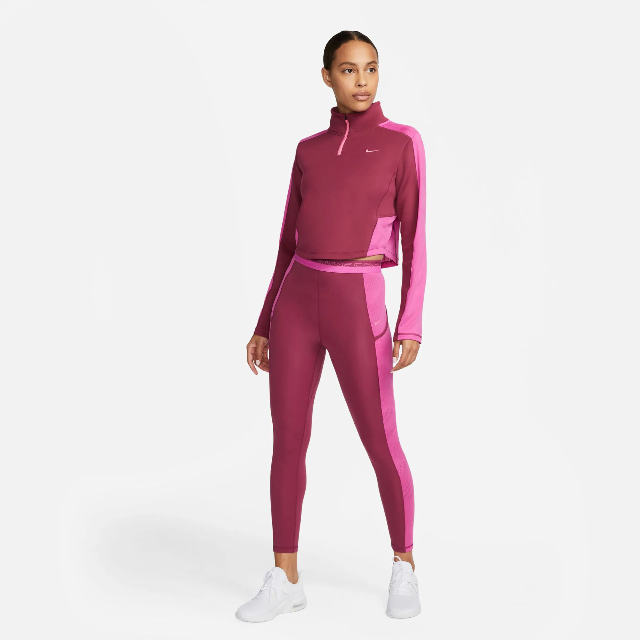 Dri-Fit Half-Zip Camiseta De Manga Larga Mujeres