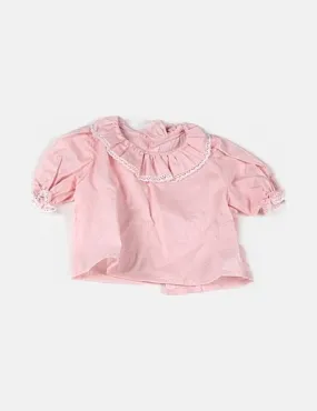 NoName Blusa rosa motas blancas