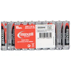 Pilas Maxell  Pack de 10