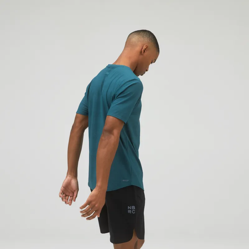 Polera Running Hombre New Balance Q Speed Jacquard Azul