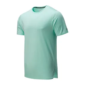 Polera Running Hombre New Balance Q Speed Jacquard Short Sleeve Verde