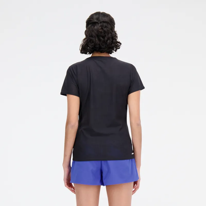 Polera Running Mujer New Balance Q Speed ​​Jacquard Negra